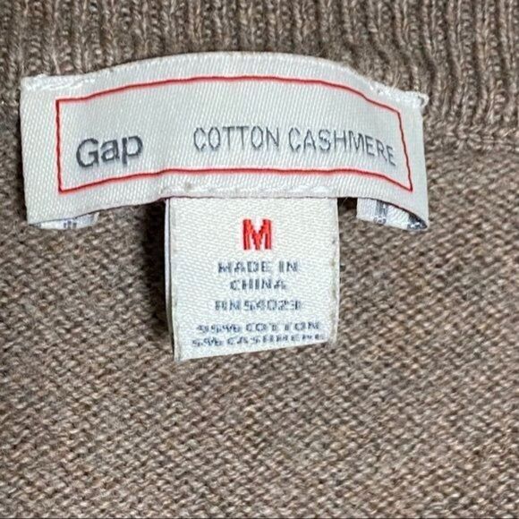 Gap Cotton Cashmere V-Neck Sweater Mens Size Medium - Picture 3 of 4